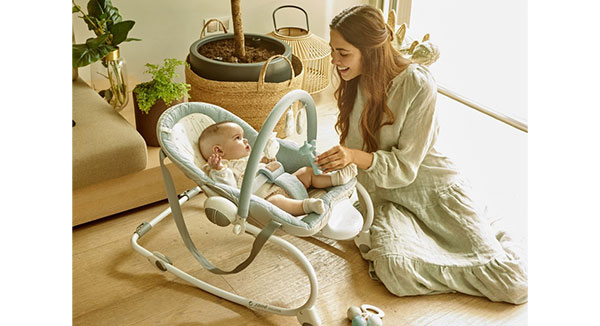 Шезлонг за бебе 2в1 Jane Glitter Nature Edition