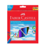 Ξυλομπογιές Faber-Castell - Eco, 24 χρωμάτων + ξύστρα.