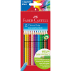 Ξυλομπογιές ακουαρέλας Faber-Castell Grip 12 χρωμάτων.