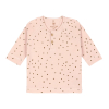 Βρεφική μπλούζα Lassig Cozy Colors, Dots powder pink, μακρυμάνικη.