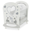 Βρεφικό κρεβάτι Italbaby DOLCI COCCOLE Κύριο. χρώμα λευκό + διακόσμηση Γκρι