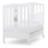 Παρκοκρέβατο Italbaby KUKU Λευκό + διακόσμηση Dove Grey