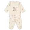 Βρεφική πιτζάμα Bebetto Organic little lamb, Εκρού, 0-6 μηνών, F1425.