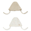Βρεφικός σκούφος Bebetto My Mushroom, Μπεζ, 2 τεμαχίων, 0-6 μηνών, C1102.