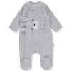 Βρεφική ολόσωμη φόρμα Bebetto Little Teddy Bear, βελούδινη, 1-9 μηνών, K4587.