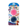 Λαμπερή πλαστελίνη CARIOCA Glitter, Ροζ και Μπλέ.