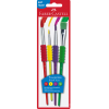 Πινέλο Faber-Castell №2, 6, 10 και 12 4 τεμαχίων σε blister.