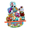 Ξύλινο παιχνίδι ισορροπίας Raya Toys Οχήματα.