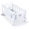 Ξύλινο παρκοκρέβατο για κούκλες Melissa&Doug Mine To Love Λευκό 41722