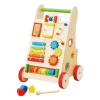 Ξύλινη περπατούρα και παιχνίδι ώθησης Raya Toys με κέντρο δραστηριοτήτων.