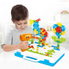Παιδικό μωσαϊκό Raya Toys με κατσαβίδι, πρότυπα, βαλιτσάκι και εργαλεία, 263 τεμαχίων.