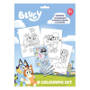 Παιδικό σετ ζωγραφικής Kids Licensing Bluey, με σημειωματάριο.