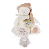 Λούτρινο Αρκουδάκι αγκαλιάς Doudou + μαντηλάκι και κλιπ πιπίλας 20 εκατοστών, DC4335.