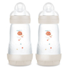 Μπιμπερό MAM Easy Start Anti Colic 260ml 2τεμ γκρι