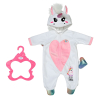 Βρεφική ολόσωμη φόρμα για κούκλα μωρού Annabelle Zapf Creation Baby Born Μονόκερος, 43 εκατοστών.