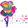 Σετ παιχνιδιού Mattel Polly Pocket Flamingo Party, με δύο κούκλες και 26 αξεσουάρ.