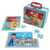 Σετ παιδικά παζλ Spin Master Paw Patrol σε μεταλλικό κουτί, 2 τεμαχίων.