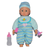 Κούκλα μωρό Raya Toys που μιλάει, με μάγουλα που κοκκινίζουν και αξεσουάρ , 34 εκατοστών.