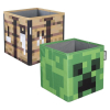 Κουτιά αποθήκευσης 2 τεμαχίων Phoenix Group Minecraft Creeper και Crafting table.