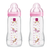 Σετ μπιμπερό МАМ Easy Active Bottle 330ml 2τεμ. ροζ