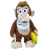 Διαδραστικό παιχνίδι Raya Toys Κινούμενη μαϊμού με ήχους, 28 εκατοστών.
