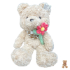 Λούτρινο Αρκουδάκι Raya Toys με λουλούδι, 65 εκατοστών.