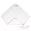 Πετσέτα με κουκούλα Baby Matex Maxi Plus Birds 0216 01, Λευκή.