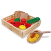 Φαγητά με μαχαίρι και δίσκο ξύλινα Melissa and Doug 10487