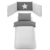 Σετ Κούνιας Italbaby OSLO 4 τεμ. Star Grey με Πάντα Κούνιας