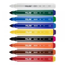 Μαρκαδόροι Milan Faber-Castell Maxi Magic, 8 χρώματα και 2 μαγικά.