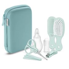 Σετ βρεφικής φροντίδας Philips AVENT SCH401/00 με 9 αξεσουάρ για την υγιεινή και την υγεία του μωρού σε ένα όμορφο νεσεσέρ.
