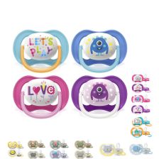 Ορθοδοντικές πιπίλες Philips AVENT Ultra Air + κουτί αποστείρωσης, 6-18 μηνών, Συλλογή.