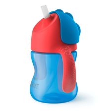 Ποτηράκι με καλαμάκι Avent 9μ.+ 200ml  - αγόρι