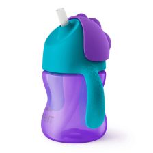 Ποτηράκι με καλαμάκι Avent 9μ.+ 200ml - κορίτσι