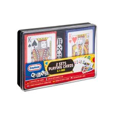 Σετ τραπουλόχαρτων Grafix 2 τράπουλες + 4 ζάρια.