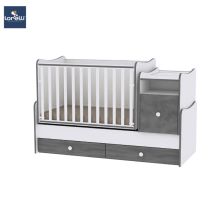 Ξύλινο κρεβάτι Lorelli Trend Plus Λευκό/Γκρι