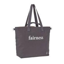 Τσάντα για καρότσι μωρού Lassig Cotton Statement Shopper, Ανθρακίτης.