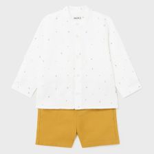 Βρεφικό σετ Mayoral πουκάμισο με κοντό παντελόνι, 1246.