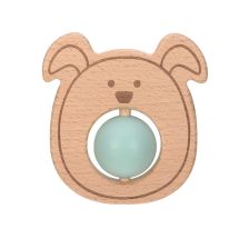 Μασητικό ξύλινο μπλε Lassig Little Chums Mouse