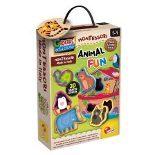 Εκπαιδευτικό παιχνίδι Lisciani Montessori Baby Wood Animal Fun.