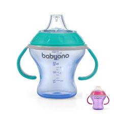 Κύπελλο που δεν χύνεται BabyOno με μαλακό στόμιο 180ml, 1456.