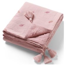 Κουβέρτα BabyOno Μουσελίνας 75 x 100 εκατοστών, Ροζ 1566/01.
