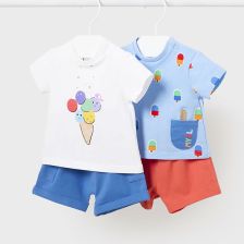 Βρεφικό σετ Mayoral μπλούζες με παντελόνι, 2 τεμαχίων, 1627.