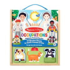Ξύλινο παιχνίδι με μαγνήτες Melissa and Doug Επαγγέλματα19309
