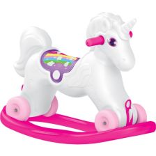 Κουνιστό αλογάκι 2 σε 1 DOLU Μονόκερος 2509.