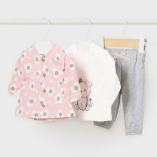 Βρεφικό σετ Mayoral μπλούζα, παντελόνι και φανελάκι, 2668.