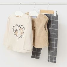 Παιδικό σετ Mayoral μπλούζα με παντελόνι και γιλέκο, 2766.