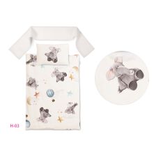 Σετ Κούνιας Baby Matex 3 μέρη Happy με Πάντα Κούνιας 02861