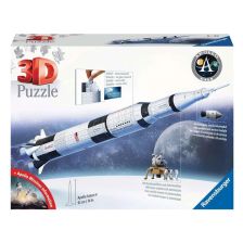 Παζλ 3D Ravensburger Διαστημόπλοιο Apollo Saturn V, 440 τεμαχίων.