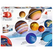 Παζλ 3D Ravensburger Ηλιακό Σύστημα, 522 τεμαχίων.